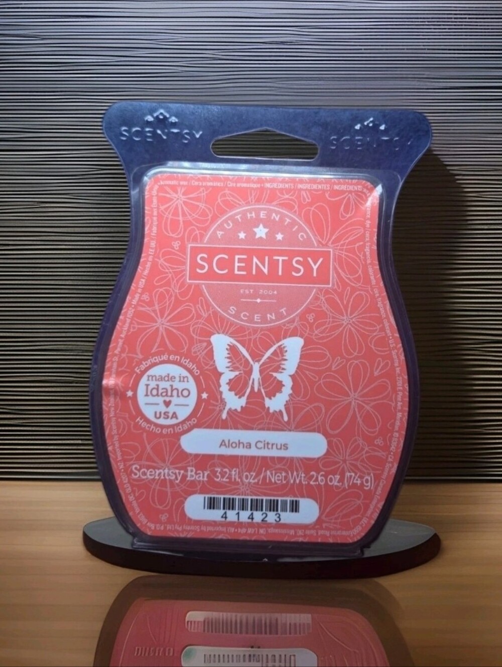 Scentsy Bar 3.2 Fl.oz Wax Melt Home Fragrance RETIRED SCENT Aloha Citrus New!